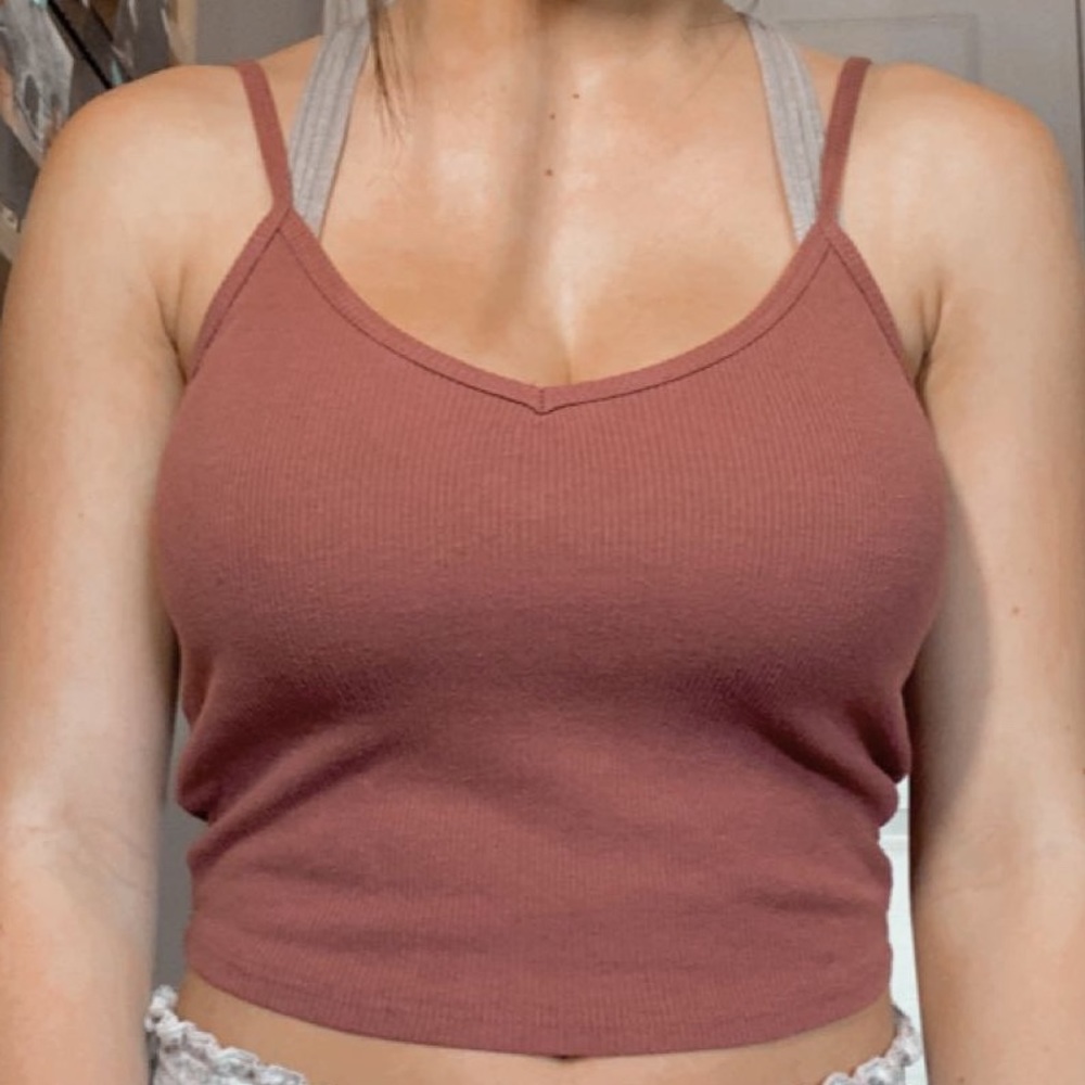 Dark pink Tank top